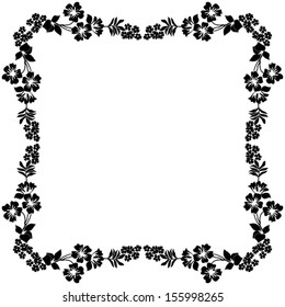 Similar Images, Stock Photos & Vectors of Delicate frame with black