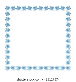 Vector flower frame illustration background 