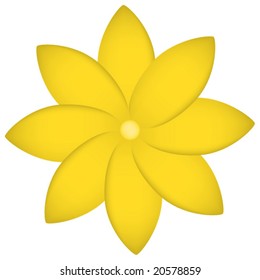 Vector Flower, gradient mesh used