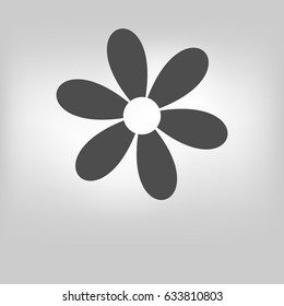 Vector flower icon isolated image on the background