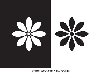 Vector Flower icon set on background for your project.