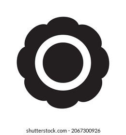 Vector Flower Icon. Spring symbol for your web design, logo, app, UI, etc. Trendy flat style isolated on white background