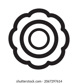 Vector Flower Icon. trendy flat style isolated on white background
