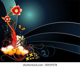 vector flower illustration