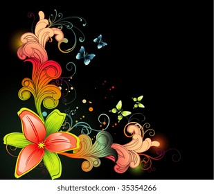 vector flower illustration
