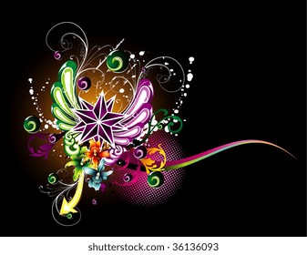 vector flower illustration