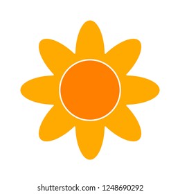 vector flower illustration isolated - beautiful spring flower
