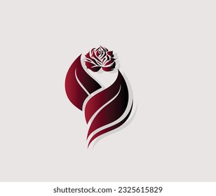 vector flower illustration . vector flower logo design 