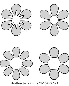 Vector Flower Illustration Pack - Editable Botanical Elements