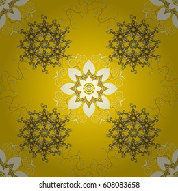 Vector flower illustration. Seamless pattern with floral motif. Seamless floral pattern with flowers, watercolor.