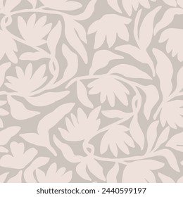 Vector flower illustration seamless repeat pattern digital artwork