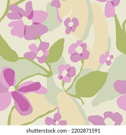 Ilustración de las capas de flor de vectores sin interrupciones