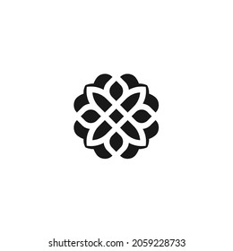 Vector Flower Logo Design, Natural Leaf Concept