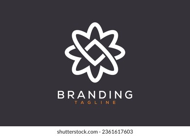 Plantilla de diseño de logotipo de flor vectorial 
