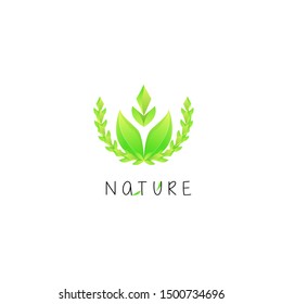 vector flower logo  template. nature concept vector illustrasion. fashion, spa, decoration concept