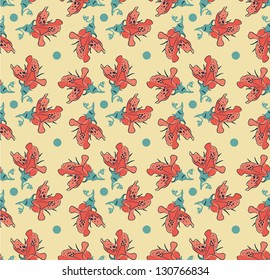 vector flower ornament peas