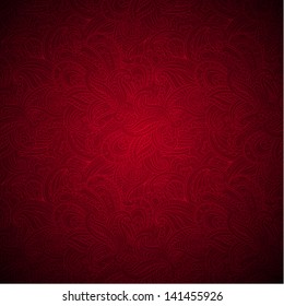 Vector flower paisley seamless background template