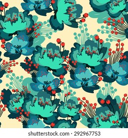 Vector flower pattern