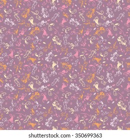 Vector flower pattern.