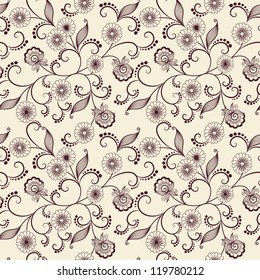 Vector flower pattern background