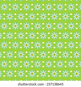 Vector flower pattern background.