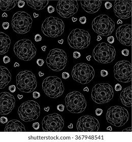 Vector flower pattern background. Elegant texture for backgrounds.