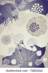 Vector flower pattern background, eps10