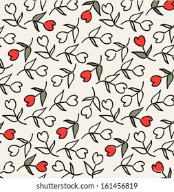 Vector flower pattern. Background with flowers. vector 