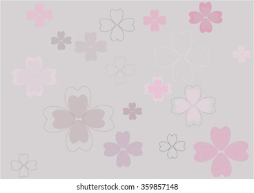 Vector flower pattern. Background with flowers.
