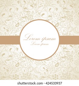 Vector flower pattern. Botanical texture, wedding, scrapbook, surface textures, gift wrapping paper. Vector illustration.