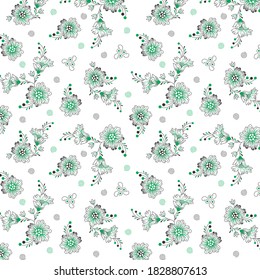  vector flower pattern  for fabric print. tiles. texture use