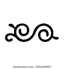 vector flower pattern icon in black color