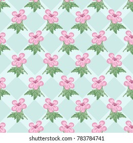 Vector flower pattern print, flower texture background.