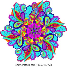 Vector flower pattern. Seamless botanic texture, detailed flowers illustrations. All elements are not cropped and hidden under mask. Floral pattern in doodle style, spring floral background. - Vector 