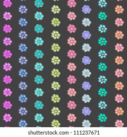 Vector flower pattern. Seamless cute spring or summer floral pattern. Background with flowers. eps 10