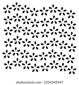 vector flower pattern in simple design