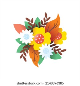 Vector flower and plant designs for wall pictures or book illustrations