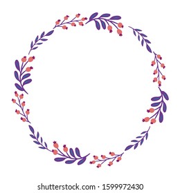 Vector flower and plant frames made by hand, design element for a holiday, wedding, invitation, print or textile.