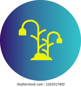 vector flower plant icon