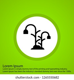vector flower plant icon
