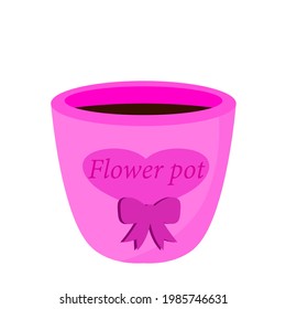 an vector flower pot vase