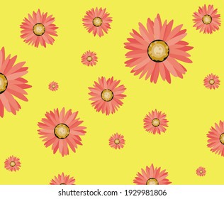 vector flower print pattern, wallpaper and background