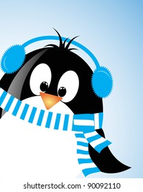 fondo del libro de relaves de flores vectoriales con pingüino