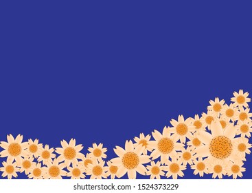 vector flower seamless background with space , repeat floral background