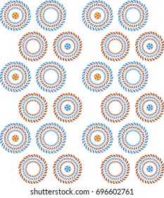 Vector flower seamless pattern.