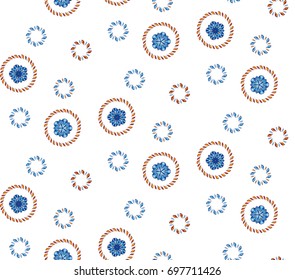 Vector flower seamless pattern.