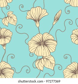 Vector Flower (Seamless Pattern)