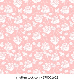 Vector flower seamless pattern background. Elegant texture for backgrounds.