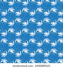Vector flower seamless pattern background. Elegant texture for backgrounds. Classical luxury old fashioned floral ornament, seamless texture for wallpapers, textile, wrapping.