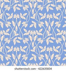 Vector flower seamless pattern background. Elegant texture for backgrounds. Classical luxury old fashioned floral ornament,  seamless texture for wallpapers, textile, wrapping.